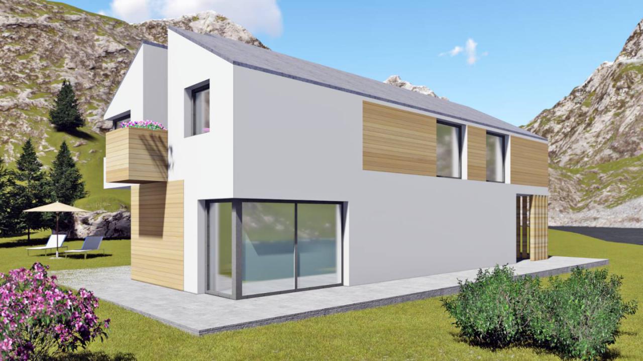 Progetto casa bio a Aosta